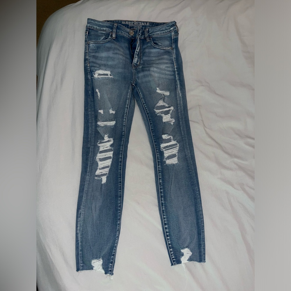 American Eagle Ripped Skinny Jeans